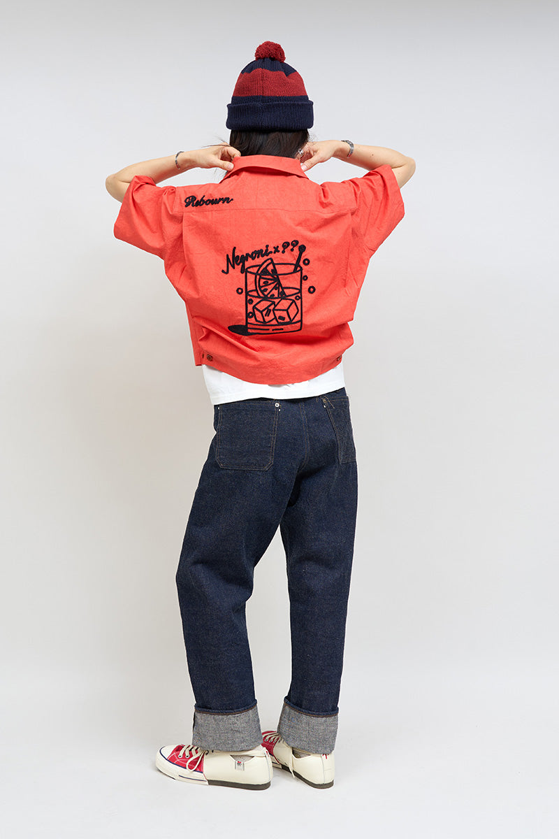 【ケーボン・リボーン】UNISEX / ボーリングシャツオレンジ / BOWLING SHIRT ORANGE