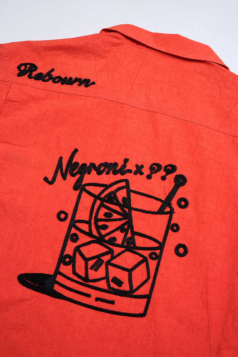 【ケーボン・リボーン】UNISEX / ボーリングシャツオレンジ / BOWLING SHIRT ORANGE