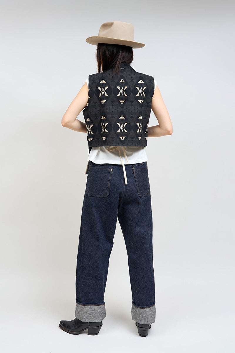 【ケーボン・リボーン】UNISEX / チマヨジャケットスリーブレス / CHIMAYO JACKET SLEEVELESS