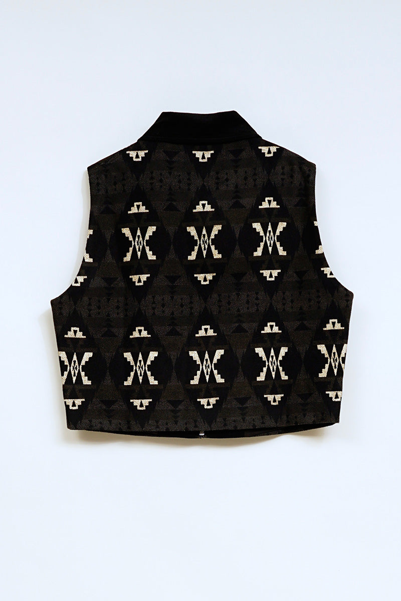 【ケーボン・リボーン】UNISEX / チマヨジャケットスリーブレス / CHIMAYO JACKET SLEEVELESS
