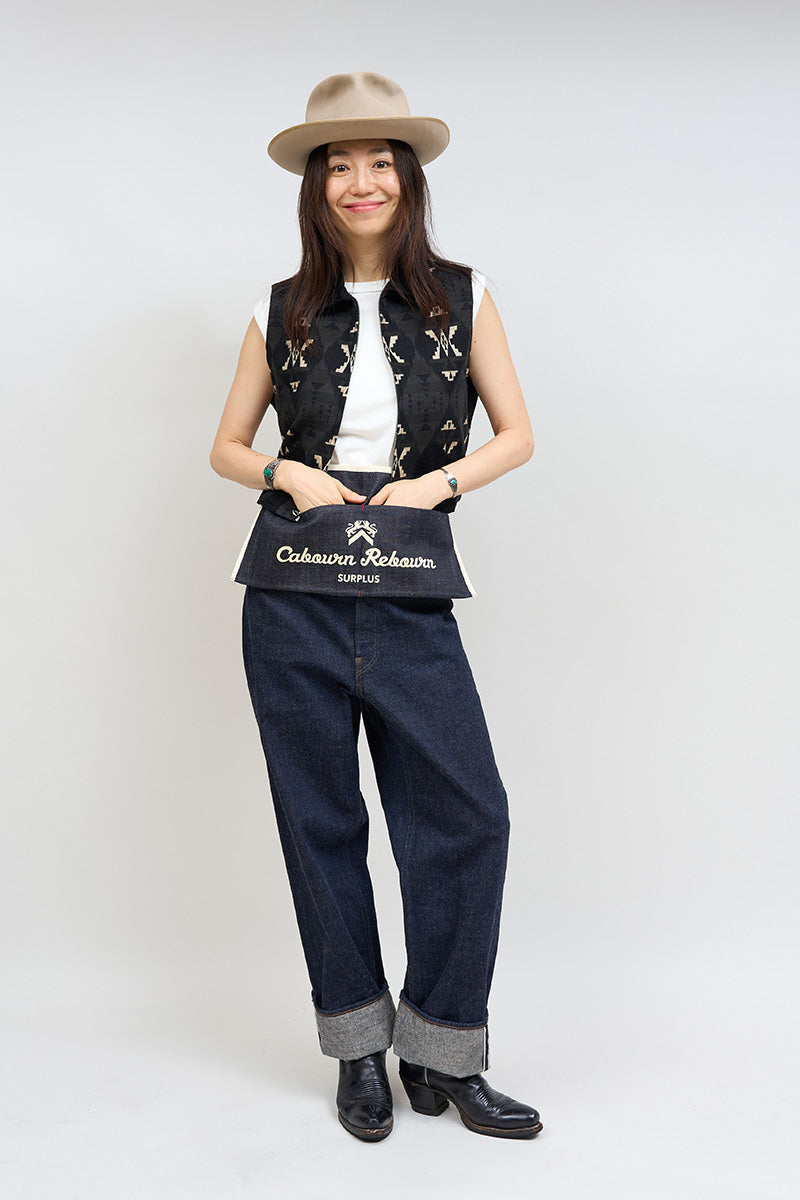 【ケーボン・リボーン】WOMAN / エプロンバッグ インディゴ / APRON BAG INDIGO