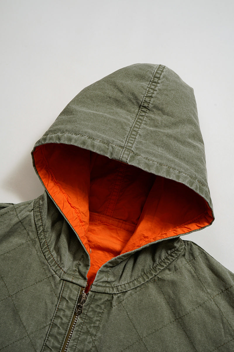 【ナイジェル・ケーボン】MAN / キルティングデッキコートリバーシブル - リップストップ / QUILTING DECK COAT REVERSIBLE - RIPSTOP