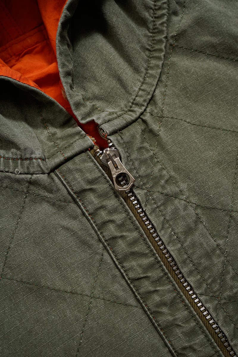 【ナイジェル・ケーボン】MAN / キルティングデッキコートリバーシブル - リップストップ / QUILTING DECK COAT REVERSIBLE - RIPSTOP