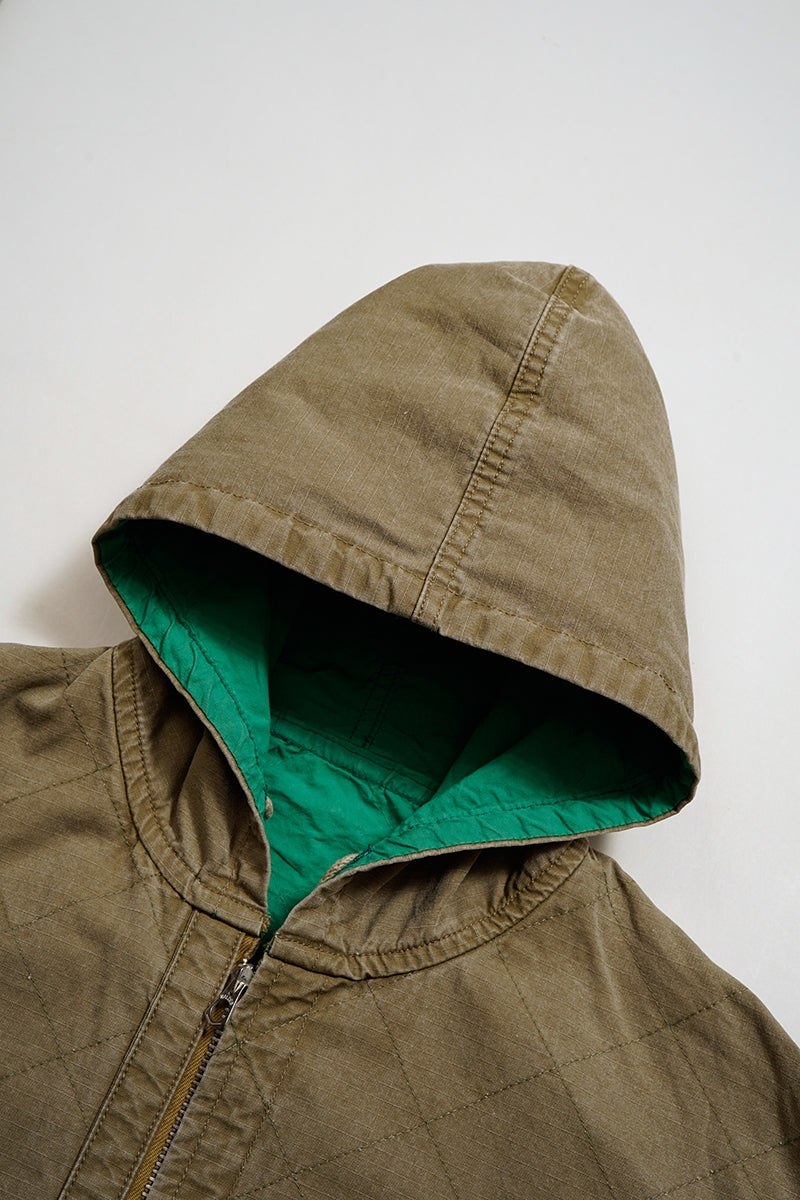 【ナイジェル・ケーボン】MAN / キルティングデッキコートリバーシブル - リップストップ / QUILTING DECK COAT REVERSIBLE - RIPSTOP