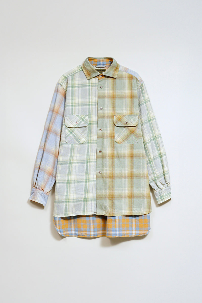 【ナイジェル・ケーボン】MAN / グランパシャツ - クレイジーパターン / GRANDPA SHIRT - CRAZY PATTERN