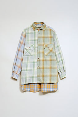 予約商品【ナイジェル・ケーボン】MAN / グランパシャツ - クレイジーパターン / GRANDPA SHIRT - CRAZY PATTERN