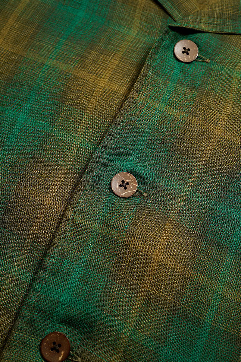 【ナイジェル・ケーボン】UNISEX / フレンチチョアジャケット - ヘンプチェック / FRENCH CHORE JACKET - HEMP CHECK
