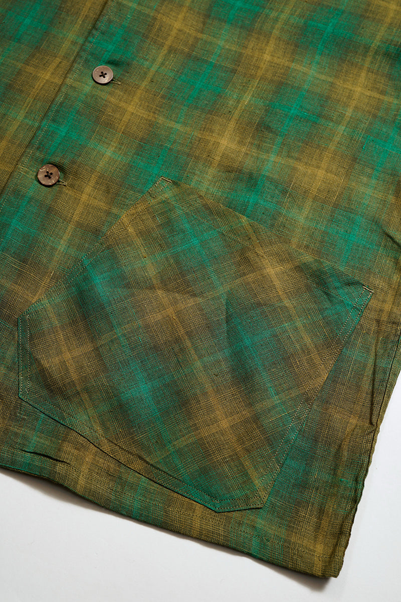 【ナイジェル・ケーボン】UNISEX / フレンチチョアジャケット - ヘンプチェック / FRENCH CHORE JACKET - HEMP CHECK
