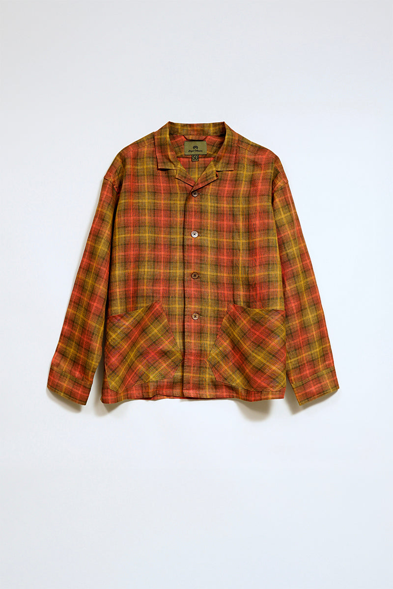 【ナイジェル・ケーボン】UNISEX / フレンチチョアジャケット - ヘンプチェック / FRENCH CHORE JACKET - HEMP CHECK