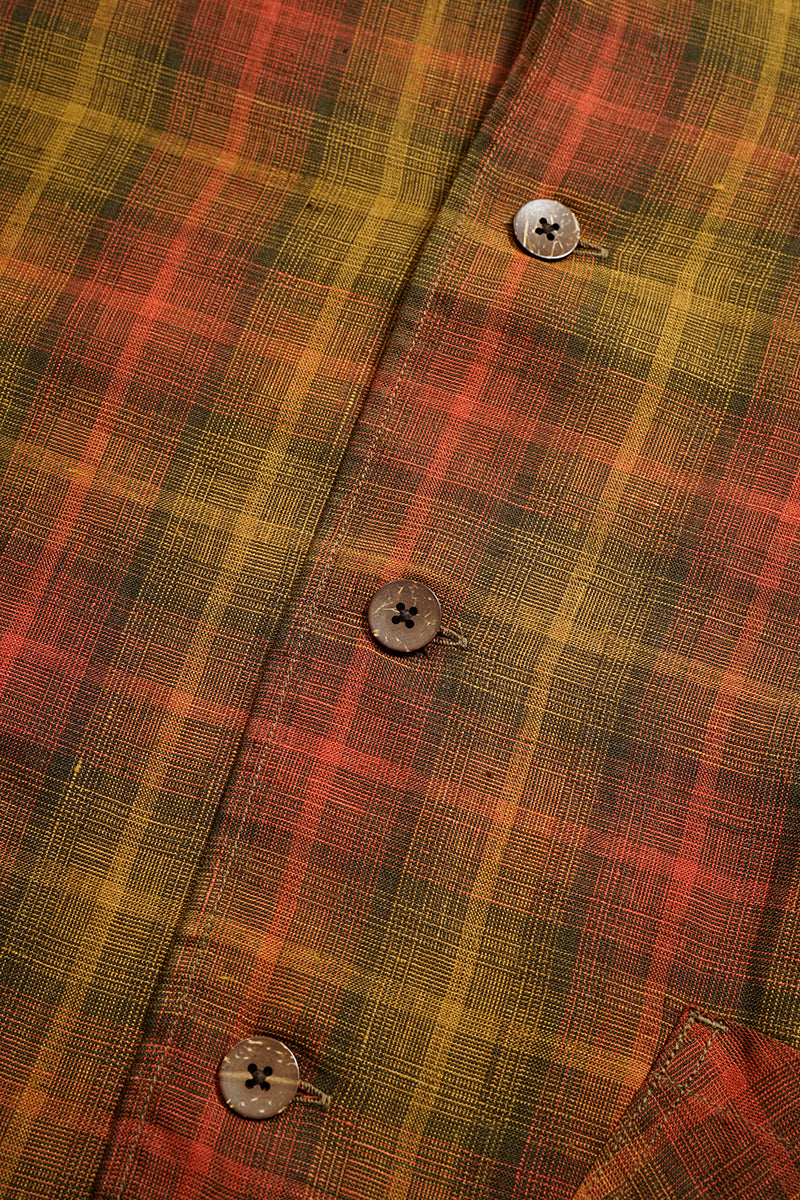 【ナイジェル・ケーボン】UNISEX / フレンチチョアジャケット - ヘンプチェック / FRENCH CHORE JACKET - HEMP CHECK