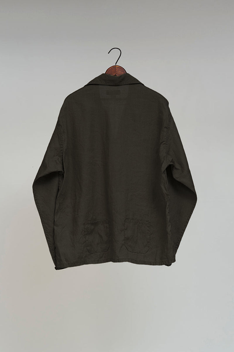 【ナイジェル・ケーボン】MAN / フレンチプルオーバーシャツ- ヘンプ / FRENCH PULLOVER SHIRT - HEMP