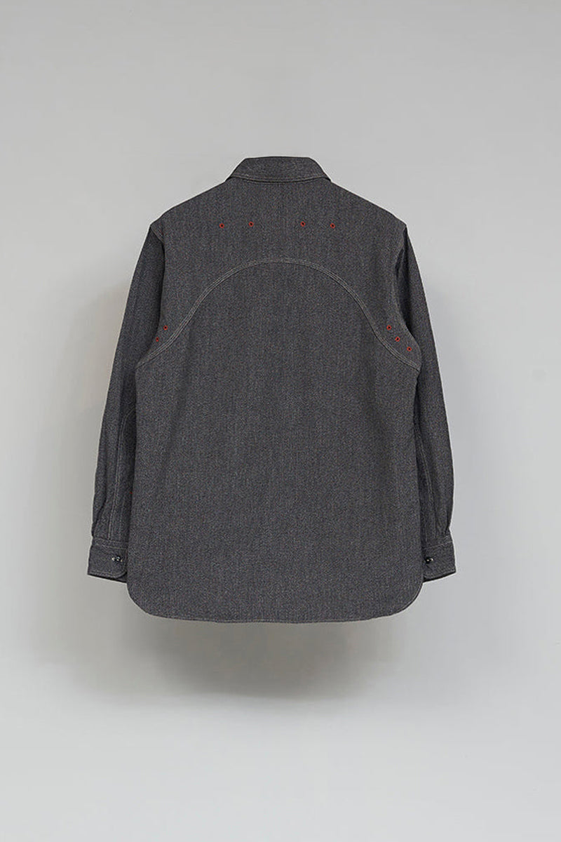 【ナイジェル・ケーボン】MAN / ニューメディカルシャツ - ソルト＆ペッパー / NEW MEDICAL SHIRT SALT&PEPPER