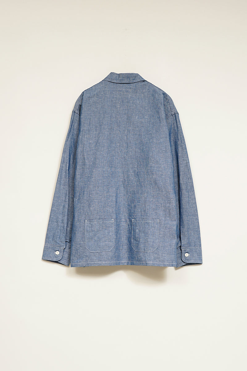 【ナイジェル・ケーボン】MAN / フレンチプルオーバーシャツ - ダンガリー / FRENCH PULLOVER SHIRT - DUNGAREE