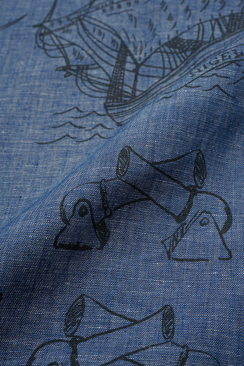 【ナイジェル・ケーボン】MAN / メディカルシャツ - タトゥープリント / MEDICAL SHIRT - TATTOO PRINT