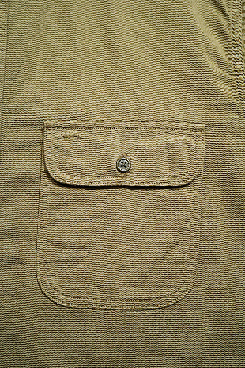 【ナイジェル・ケーボン】MAN / 50s スクエアヘムワークシャツ / 50s SQUARE HEM WORK SHIRT