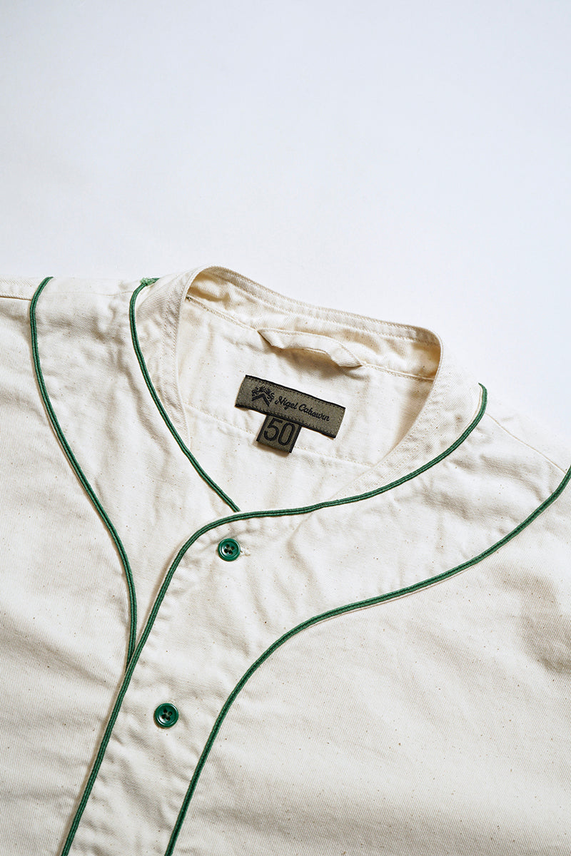 【ナイジェル・ケーボン】MAN / ベースボールシャツ ショートスリーブ - コットンツイル / BASEBALL SHIRT S/S - COTTON TWILL