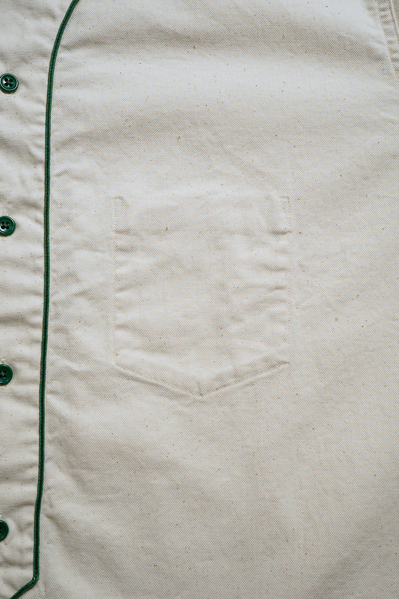 【ナイジェル・ケーボン】MAN / ベースボールシャツ ショートスリーブ - コットンツイル / BASEBALL SHIRT S/S - COTTON TWILL