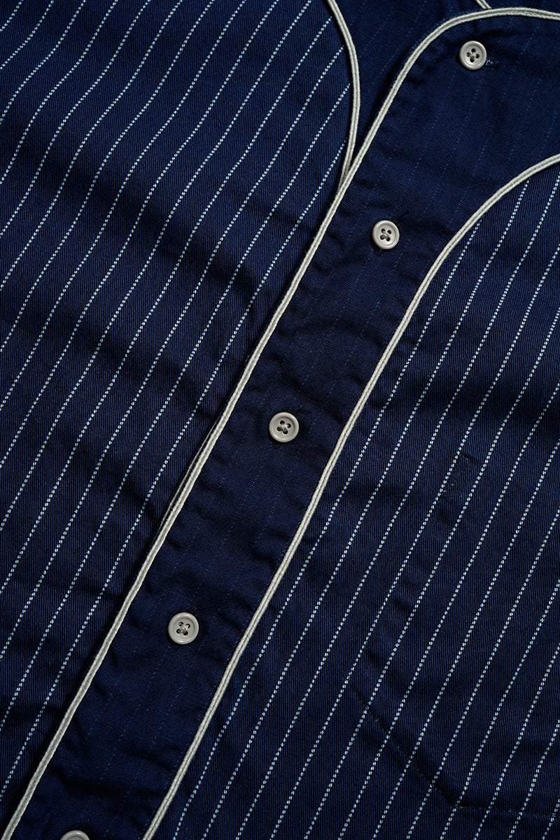【ナイジェル・ケーボン】MAN / ベースボールシャツ ショートスリーブ - コットンウォバッシュ / BASEBALL SH S/S - COTTON WABASH