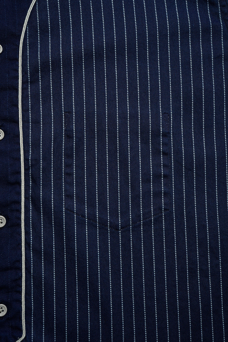 【ナイジェル・ケーボン】MAN / ベースボールシャツ ショートスリーブ - コットンウォバッシュ / BASEBALL SH S/S - COTTON WABASH