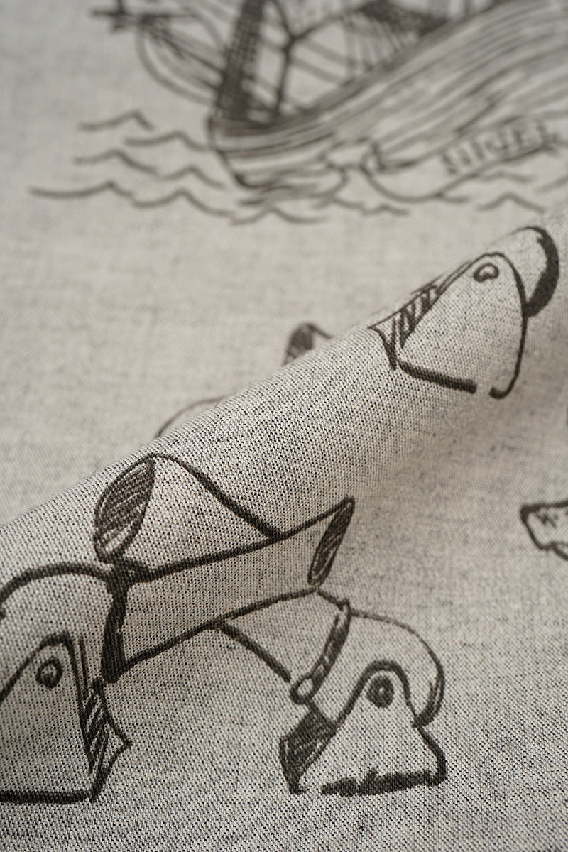 【ナイジェル・ケーボン】MAN / オープンカラーシャツ - タトゥープリント / OPEN COLLAR SHIRT - TATTOO PRINT