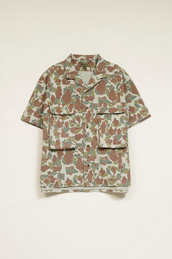 【ナイジェル・ケーボン】MAN / アーミーシャツ ショートスリーブ - カモ / ARMY SHIRT SHORT SLEEVE - CAMO