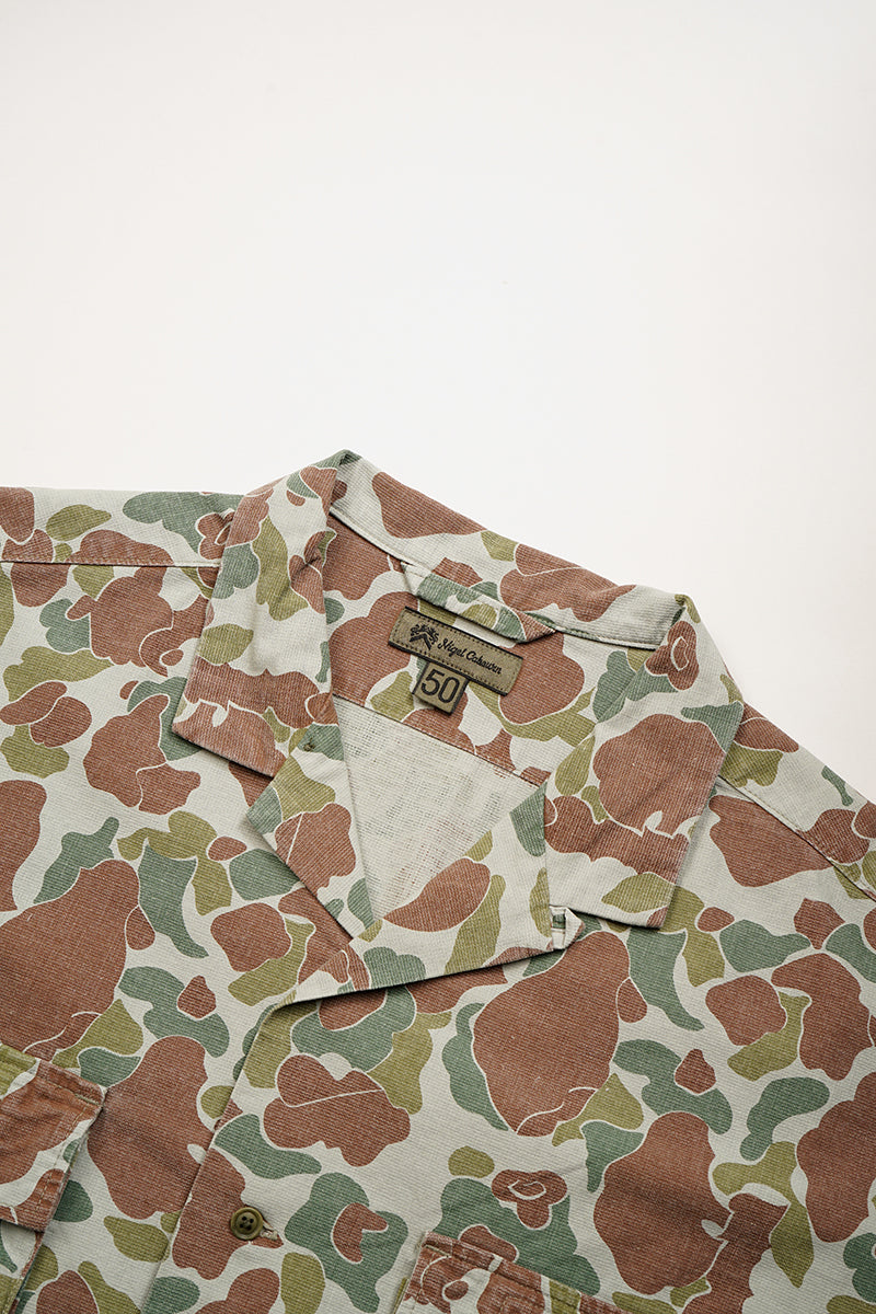 【ナイジェル・ケーボン】MAN / アーミーシャツ ショートスリーブ - カモ / ARMY SHIRT SHORT SLEEVE - CAMO