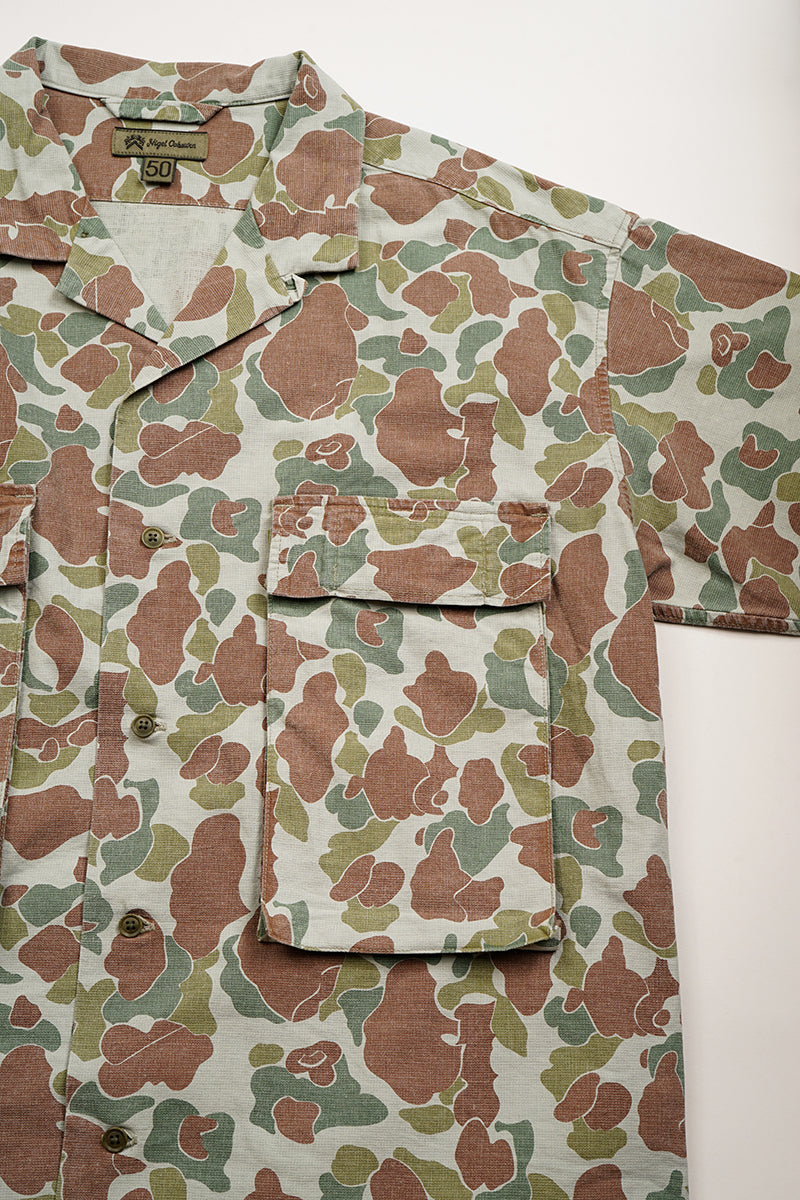 【ナイジェル・ケーボン】MAN / アーミーシャツ ショートスリーブ - カモ / ARMY SHIRT SHORT SLEEVE - CAMO