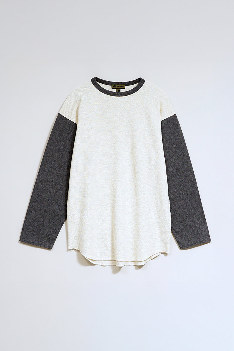 【ナイジェル・ケーボン】MAN / ベースボール Tシャツ - ハニカムニット / BASEBALL T-SHIRT - HONEYCOMB KNIT