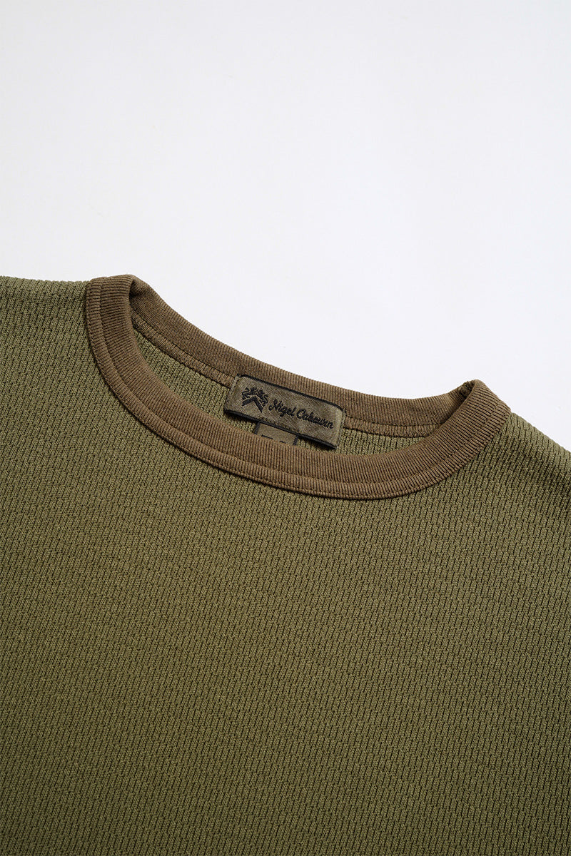 【ナイジェル・ケーボン】MAN / ベースボール Tシャツ - ハニカムニット / BASEBALL T-SHIRT - HONEYCOMB KNIT