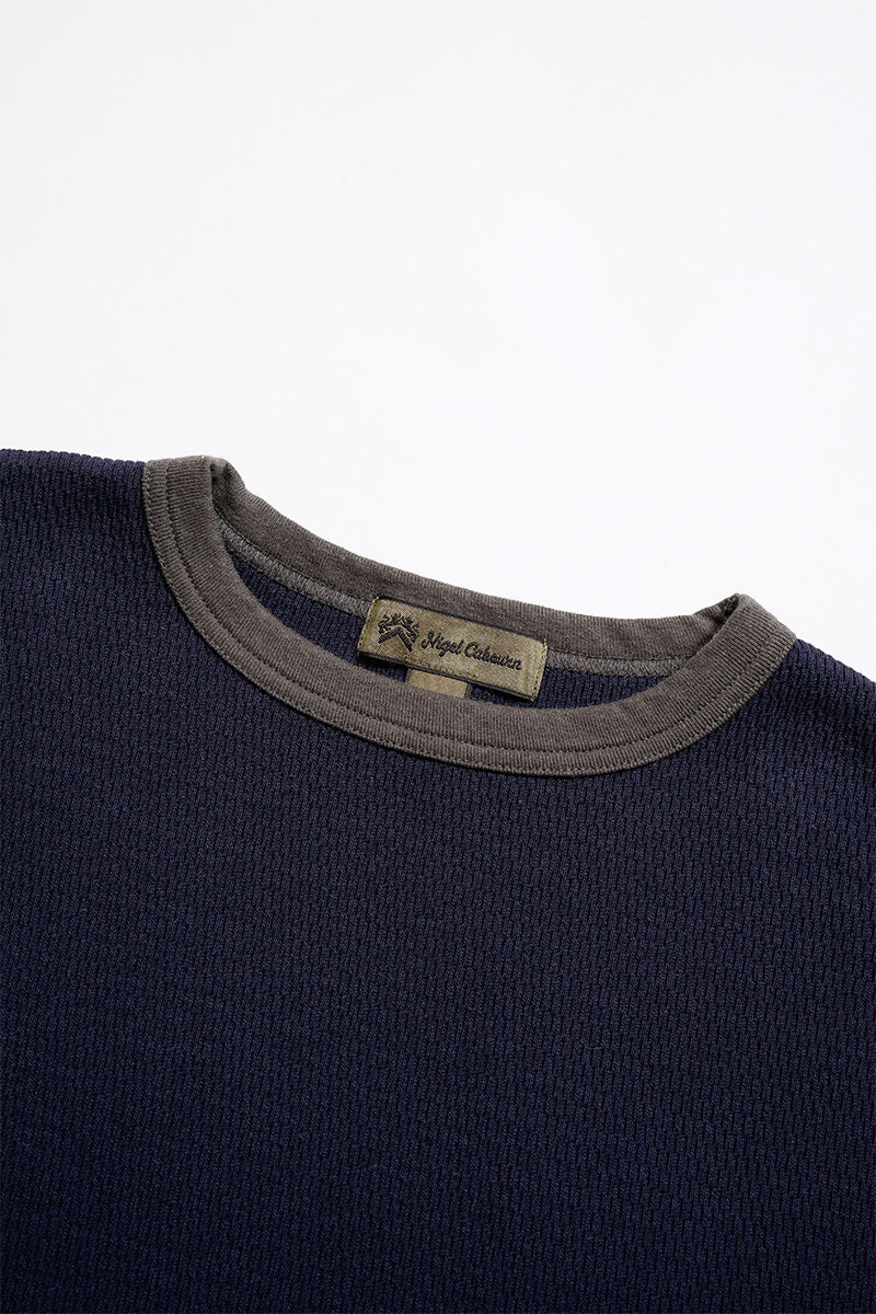 【ナイジェル・ケーボン】MAN / ベースボール Tシャツ - ハニカムニット / BASEBALL T-SHIRT - HONEYCOMB KNIT