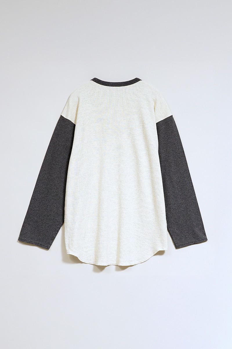 【ナイジェル・ケーボン】MAN / ベースボール Tシャツ - ハニカムニット / BASEBALL T-SHIRT - HONEYCOMB KNIT