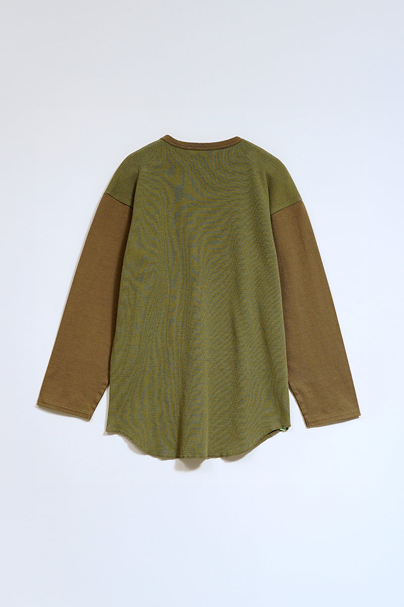【ナイジェル・ケーボン】MAN / ベースボール Tシャツ - ハニカムニット / BASEBALL T-SHIRT - HONEYCOMB KNIT