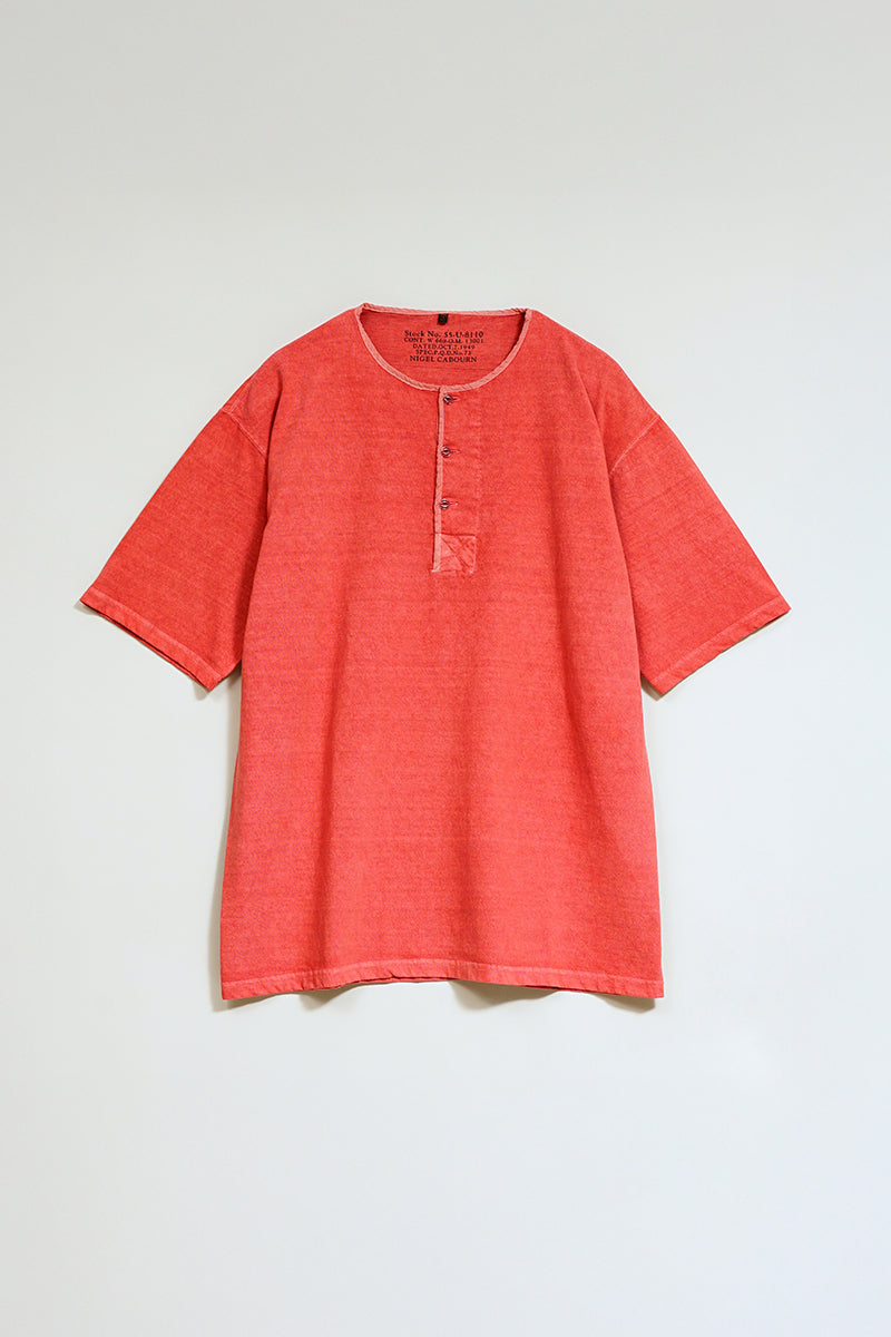 【ナイジェル・ケーボン】MAN / 50s ヘンリーネックシャツ - ピグメント / 50s HENLEY NECK SHIRT - PIGMENT