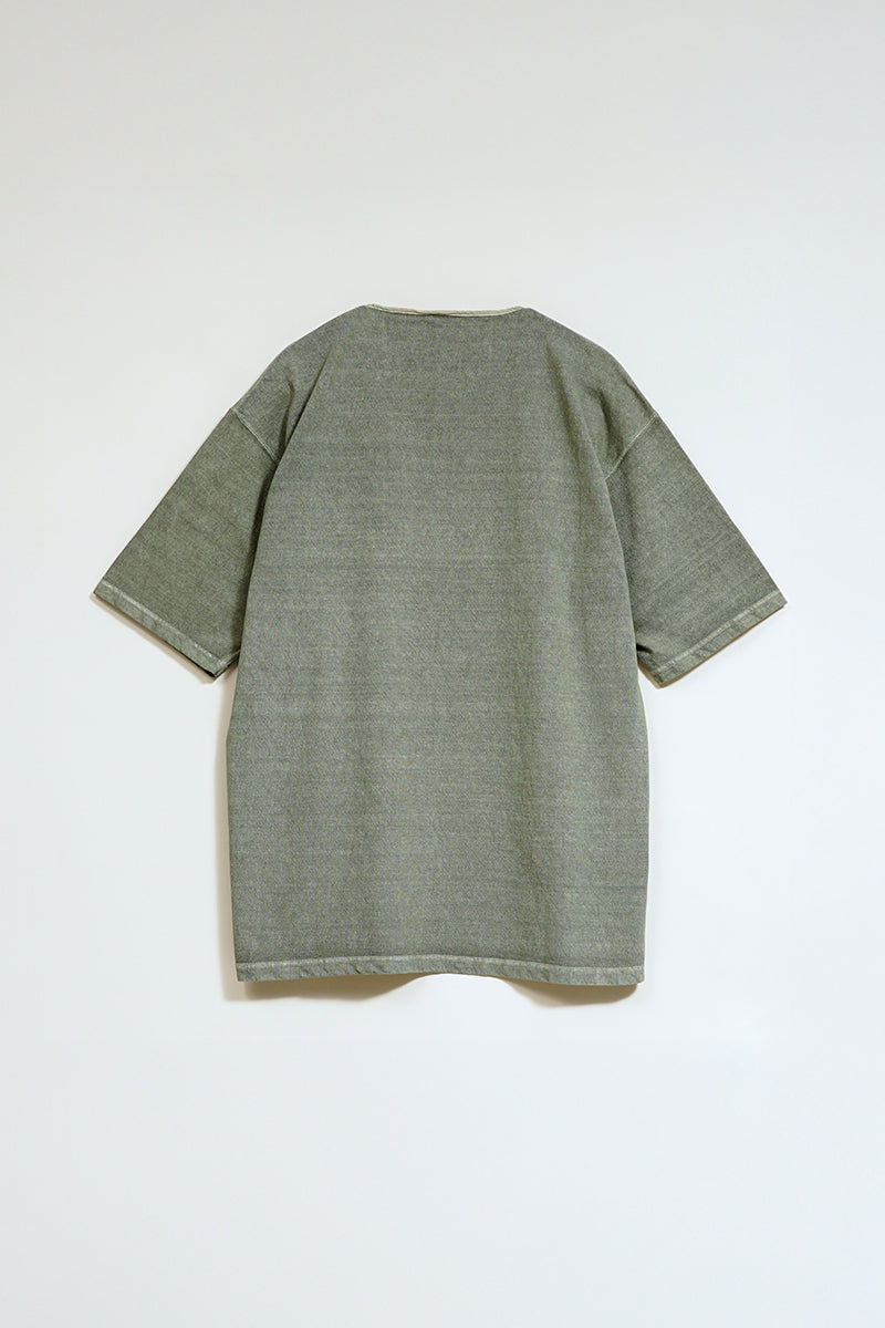 【ナイジェル・ケーボン】MAN / 50s ヘンリーネックシャツ - ピグメント / 50s HENLEY NECK SHIRT - PIGMENT