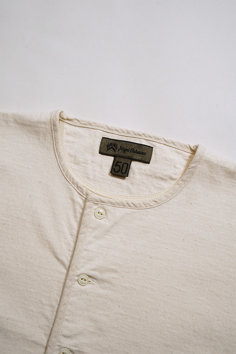 【ナイジェル・ケーボン】MAN / 7.8オンス ヘンリーネックTシャツ - モディファイ / 7.8oz HENLEY NECK T-SHIRT - MODIFY