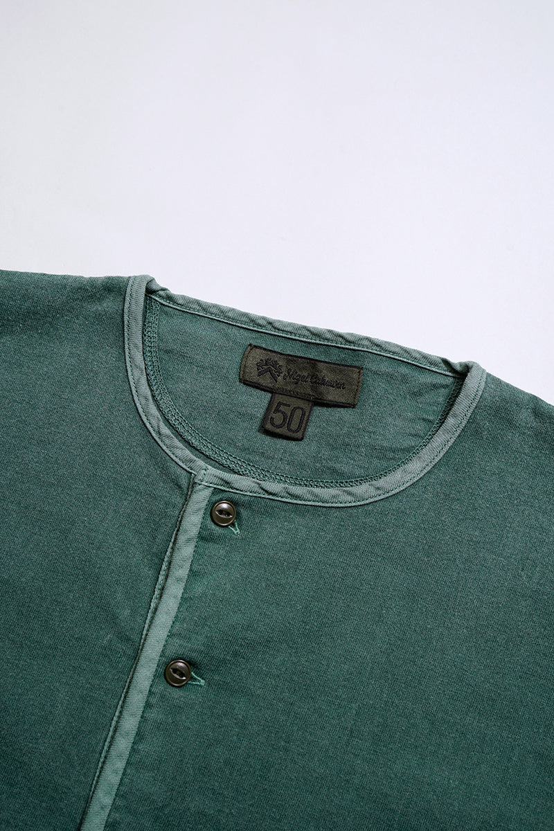 【ナイジェル・ケーボン】MAN / 7.8オンス ヘンリーネックTシャツ - ピグメント / 7.8oz HENLEY NECK T-SHIRT - PIGMENT
