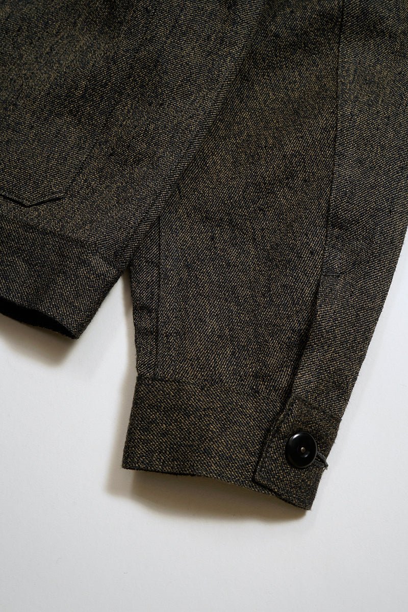 予約商品【ナイジェル・ケーボン】MAN / フレンチワークジャケット - ミックスブラックシャンブレー / FRENCH WORK JACKET - MIX BLACK CHAMBRAY