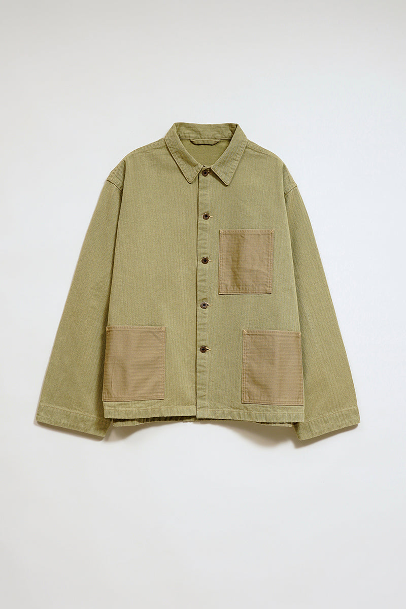 予約商品【ナイジェル・ケーボン】MAN / USMC チョアジャケット - ヘリンボーン / USMC CHORE JACKET - HERRINGBONE