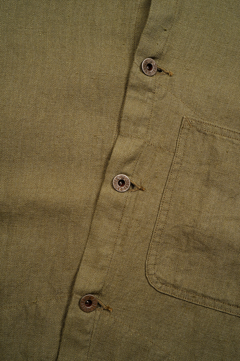 【ナイジェル・ケーボン】MAN / USMCチョアジャケット - リネンヘリンボーンツイル / USMC CHORE JACKET - LINEN HERRINGBONE TWILL