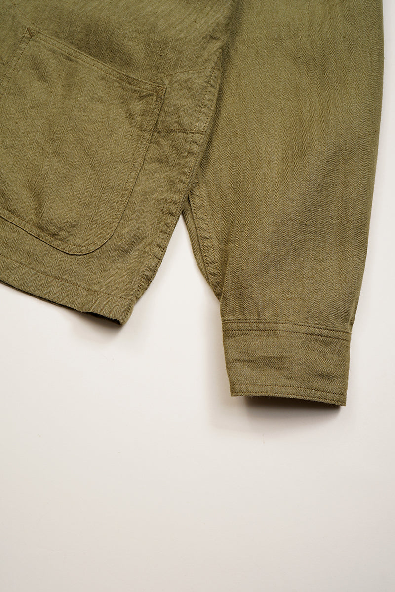 【ナイジェル・ケーボン】MAN / USMCチョアジャケット - リネンヘリンボーンツイル / USMC CHORE JACKET - LINEN HERRINGBONE TWILL