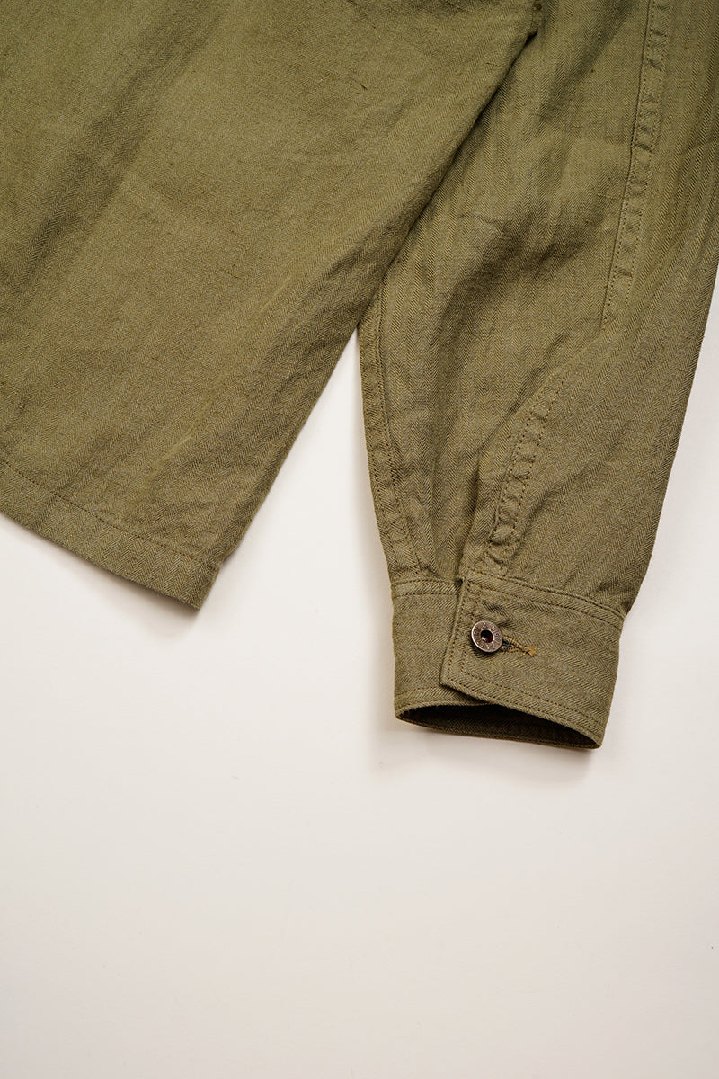 【ナイジェル・ケーボン】MAN / USMCチョアジャケット - リネンヘリンボーンツイル / USMC CHORE JACKET - LINEN HERRINGBONE TWILL