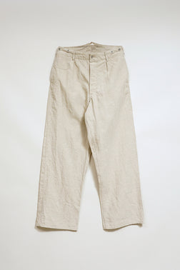 【ナイジェル・ケーボン】MAN / 30sフレンチワークパンツ - リネンニドム / 30s FRENCH WORK PANT - LINEN NIDOM