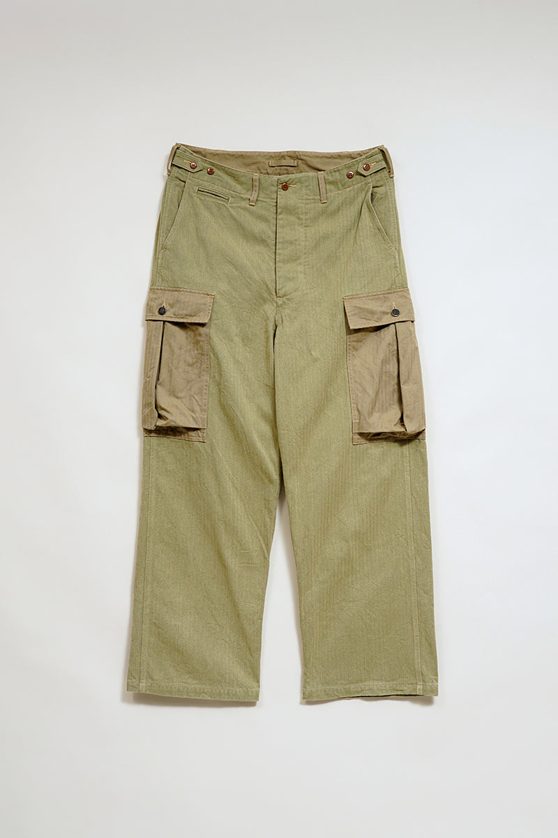 【ナイジェル・ケーボン】MAN / 40s モンキーパンツ - ミックスヘリンボーン / 40s MONKEY PANT - MIX HERRINGBONE