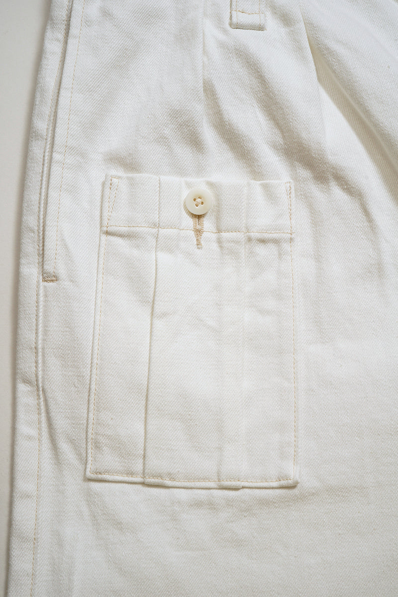 【ナイジェル・ケーボン】MAN / ブリティッシュアーミーパンツ - ホワイトデニム / BRITISH ARMY PANT - WHITE DENIM