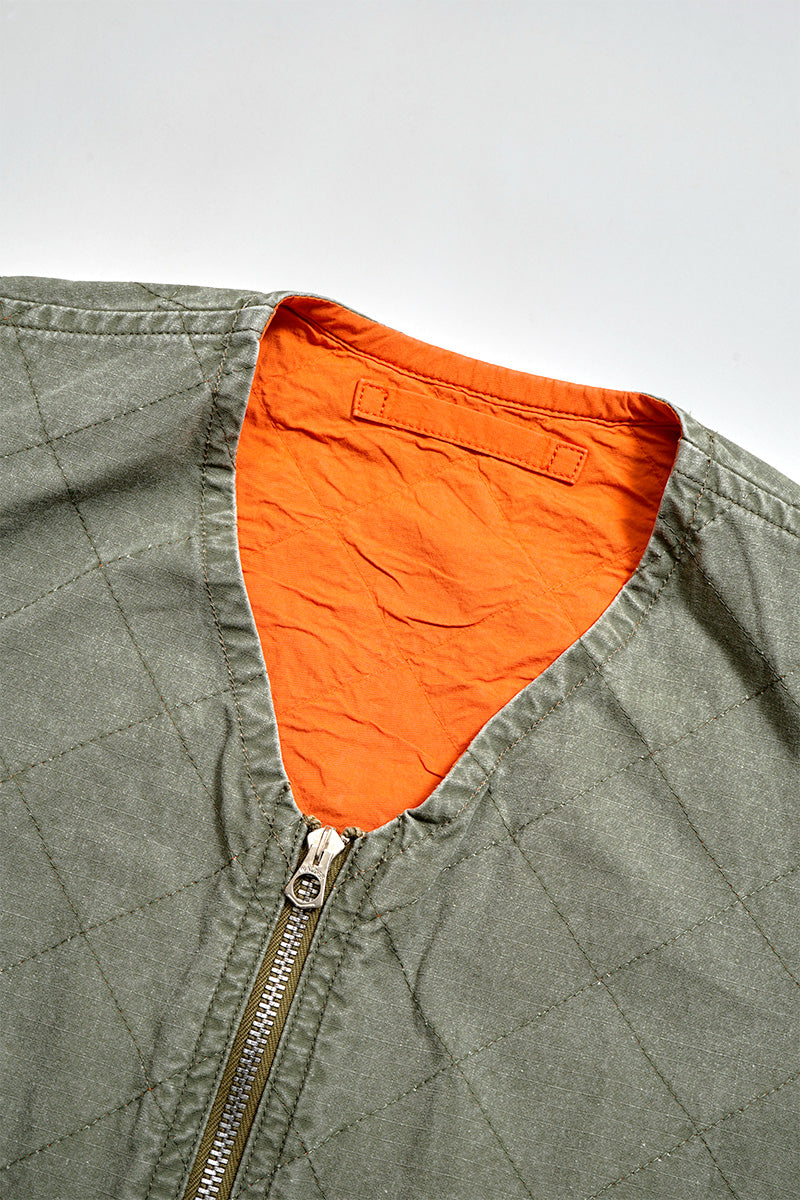 【ナイジェル・ケーボン】MAN / キルティングデッキベストリバーシブル - リップストップ / QUILTING DECK VEST REVERSIBLE - RIPSTOP