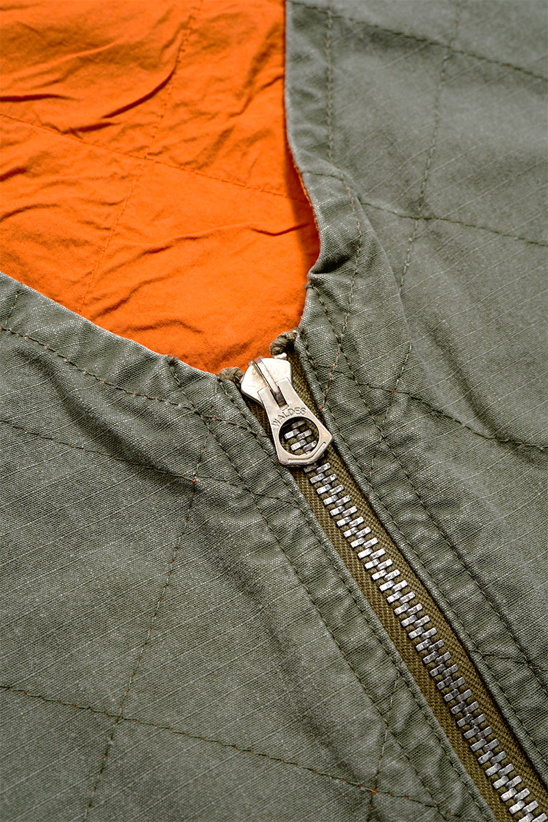 【ナイジェル・ケーボン】MAN / キルティングデッキベストリバーシブル - リップストップ / QUILTING DECK VEST REVERSIBLE - RIPSTOP