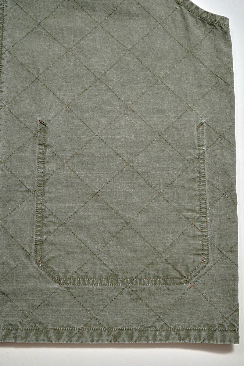 【ナイジェル・ケーボン】MAN / キルティングデッキベストリバーシブル - リップストップ / QUILTING DECK VEST REVERSIBLE - RIPSTOP