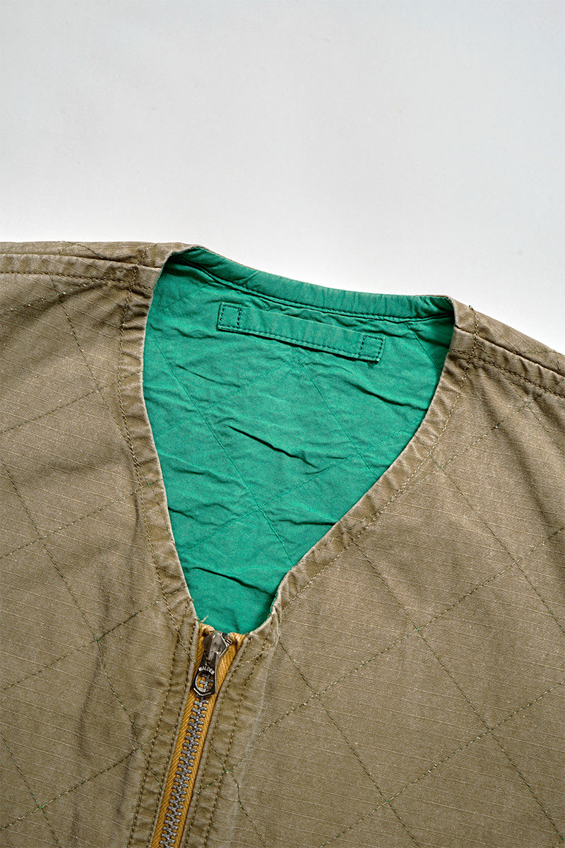 【ナイジェル・ケーボン】MAN / キルティングデッキベストリバーシブル - リップストップ / QUILTING DECK VEST REVERSIBLE - RIPSTOP
