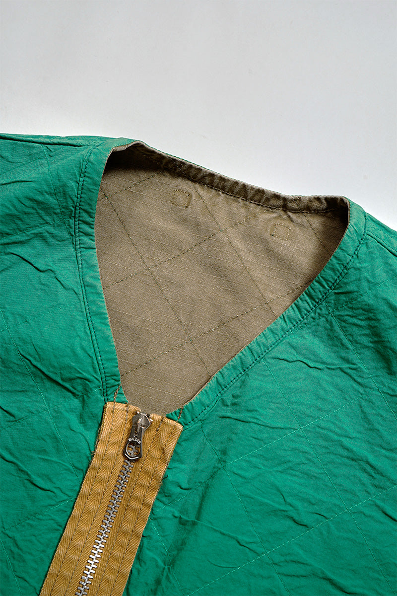 【ナイジェル・ケーボン】MAN / キルティングデッキベストリバーシブル - リップストップ / QUILTING DECK VEST REVERSIBLE - RIPSTOP