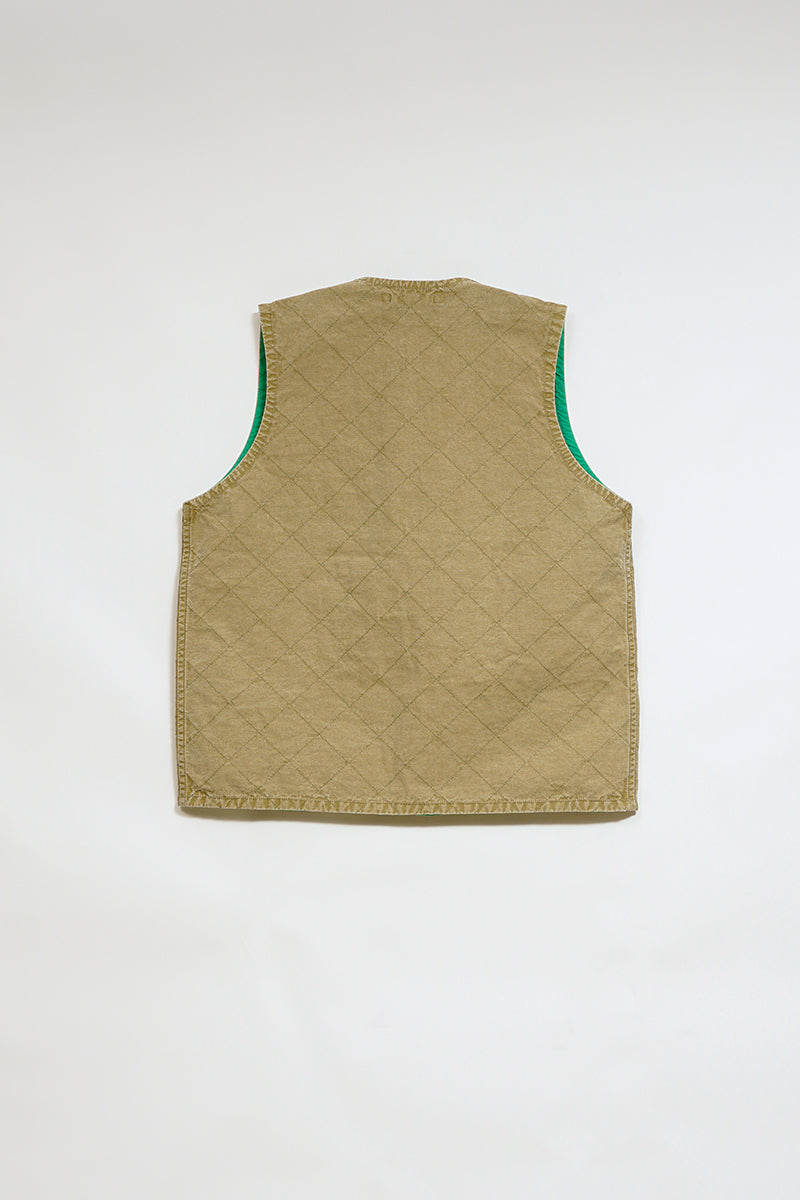 NIGEL CABOURN ナイジェルケーボン　QUILTING VEST 夏の主役に-JERKIN VEST REV HEMP CANVAS – ナイジェル・ケーボン
